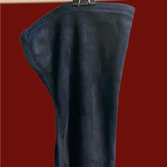 Carlos Santana Velvet Thigh High Navy Boot - Picture 14 of 16